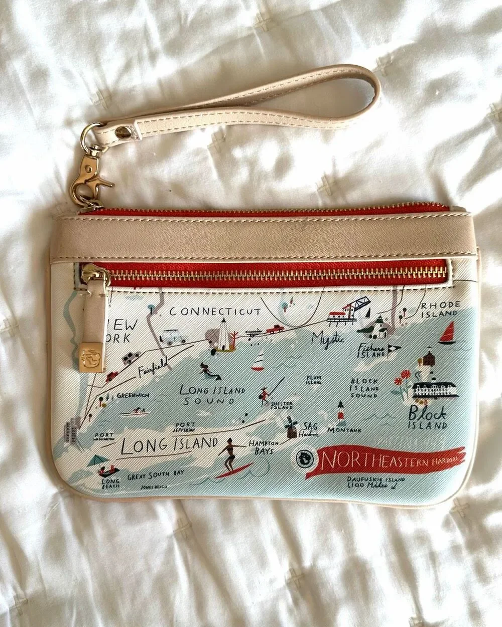 Spartina 449 Northeastern Harbors Scout Wristlet Wallet Style 964932